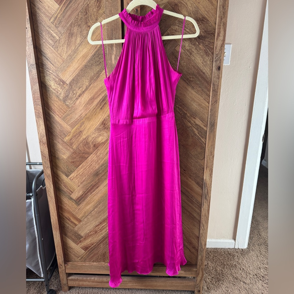 Banana Republic Fuchsia Halter Dress